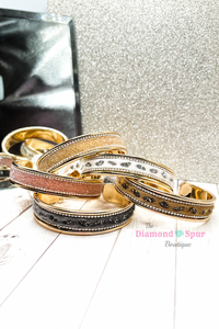 Gold Cuff Bracelet - The Diamond Spur Boutique