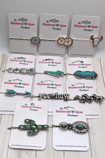 Western Hair Bobby Pins