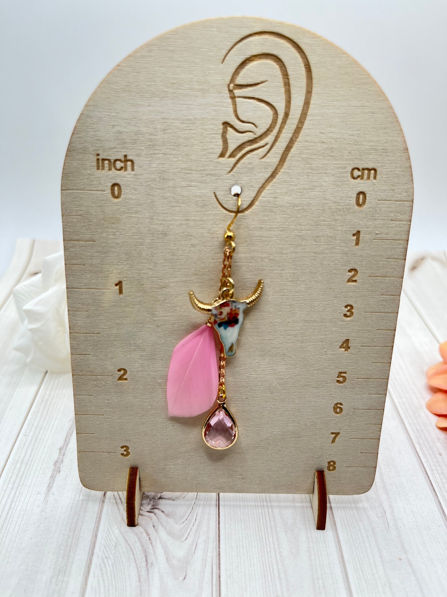 Whimsical Pink Western Charm Earrings - The Diamond Spur Boutique