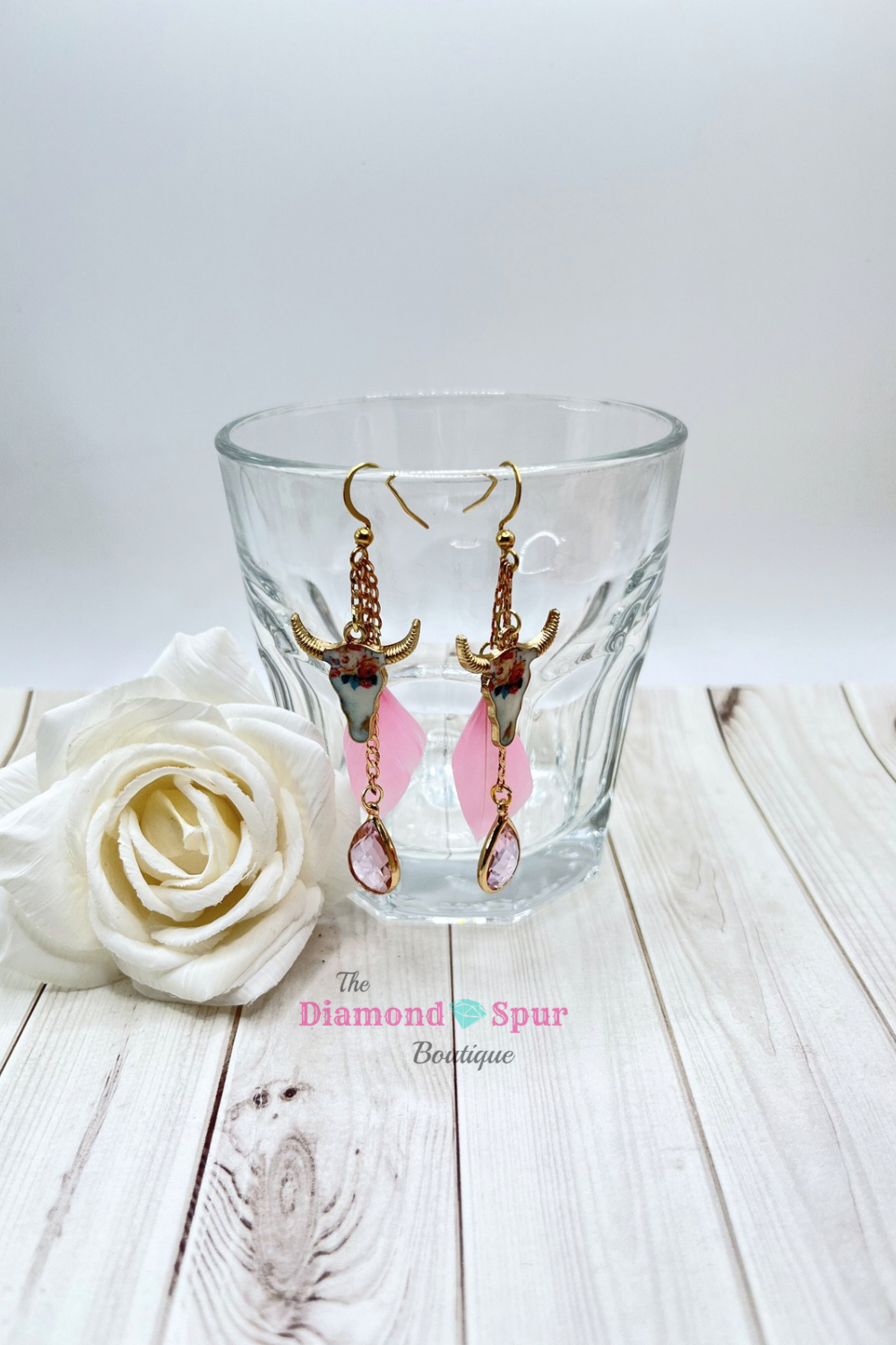 Whimsical Pink Western Charm Earrings - The Diamond Spur Boutique