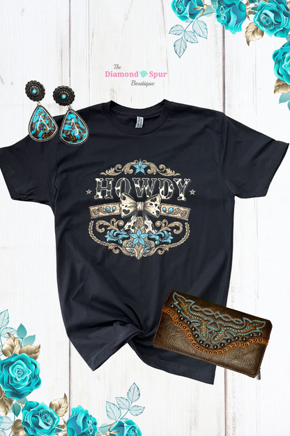 Howdy Tee - The Diamond Spur Boutique
