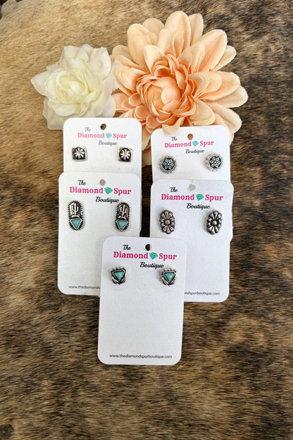Small Western Stud Earrings
