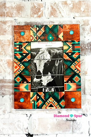 Handcrafted Aztec Picture Frame