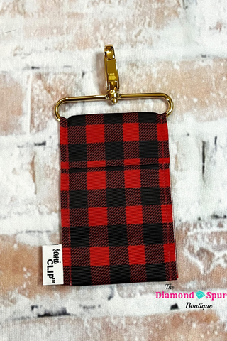 Buffalo Plaid Hand Sanitizer Holder