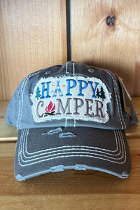 Happy Camper Baseball Hat - The Diamond Spur Boutique