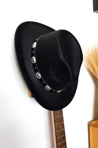 Black Felt Hat - The Diamond Spur Boutique