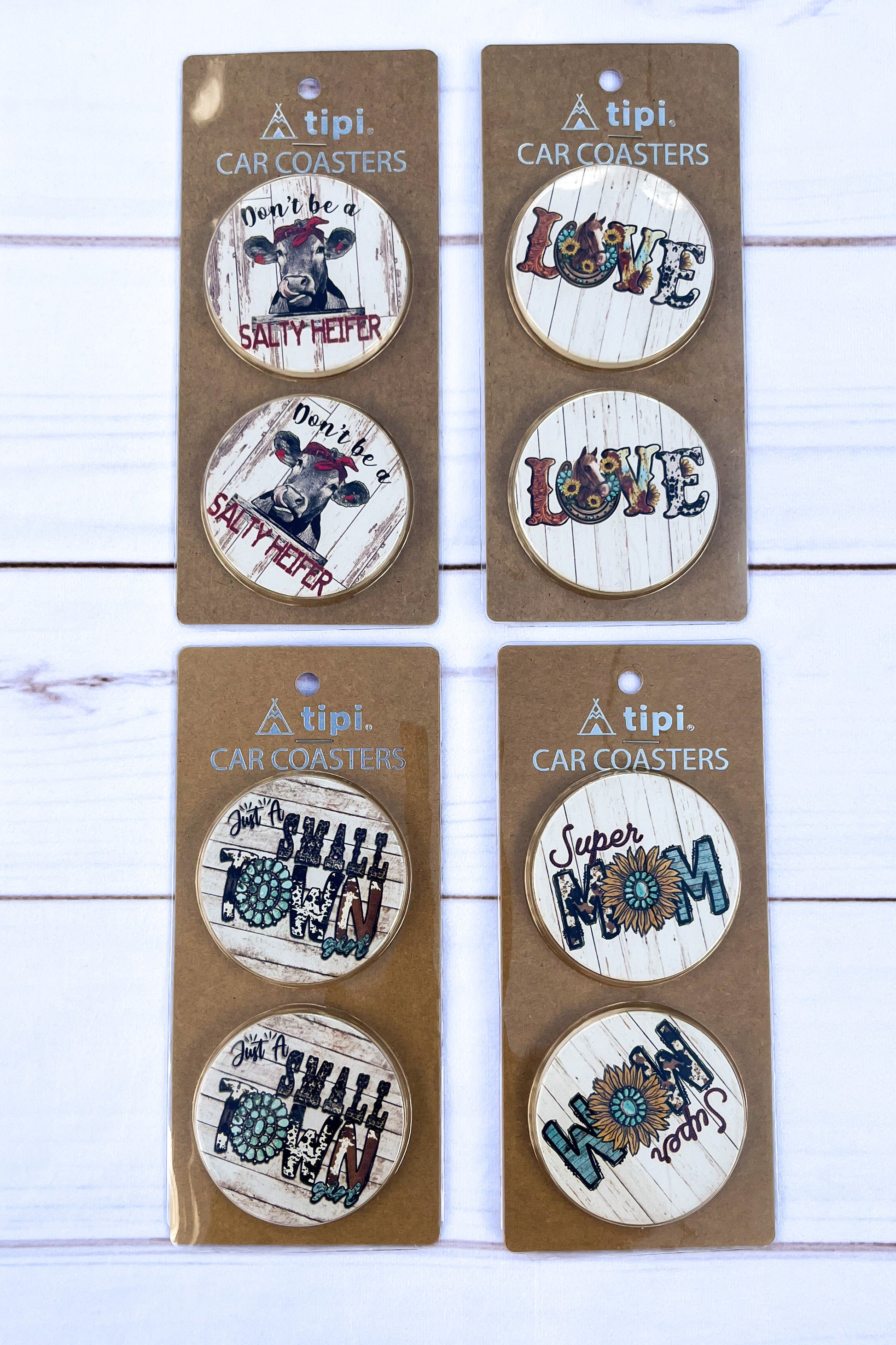 Car Coasters - The Diamond Spur Boutique