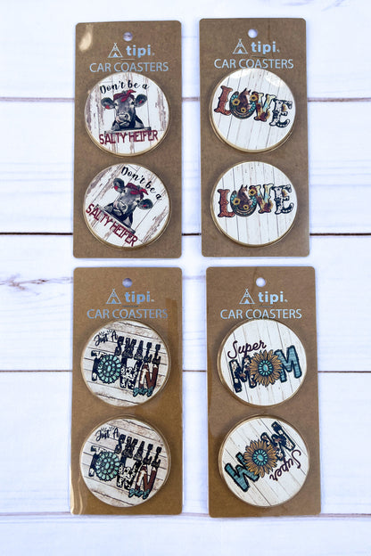 Car Coasters - The Diamond Spur Boutique
