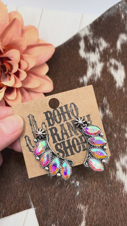 Western Glamour Post Drop Earrings