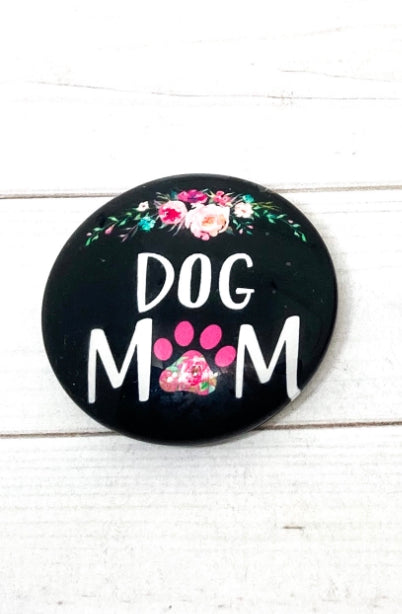 Glass Dog Mom Magnet