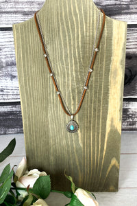 Leather & Chain Necklace - The Diamond Spur Boutique