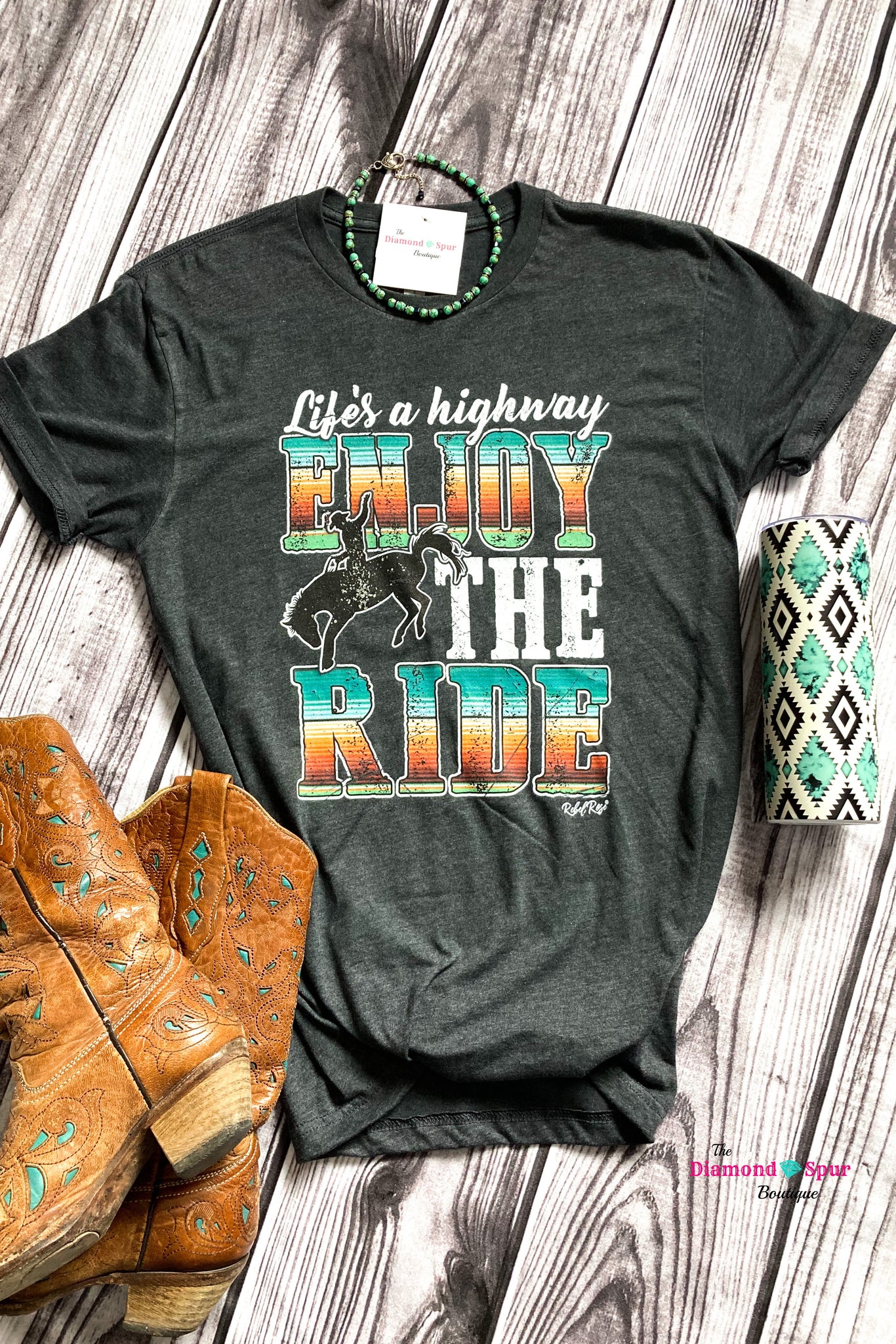 Life Is A Highway Graphic Tee - The Diamond Spur Boutique
